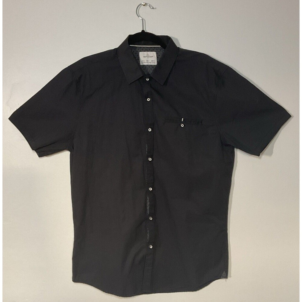 Craft + Flow Black Shirt Button Up Size L